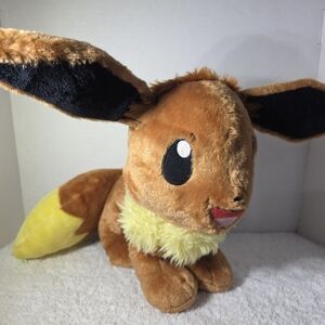 2023 Build-A-Bear Workshop BAB Pokemon Eevee 16" Stuffed Plush with Sound
